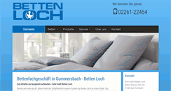 Desktop Screenshot of bettenloch.de