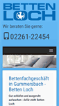Mobile Screenshot of bettenloch.de